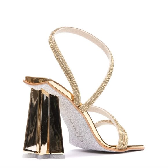 Chiara Ferragni | Shoes | Chiara Ferragni Embellished Square  Chiara Ferragni Embellished Square Toe Star Heel Sandals - 38